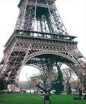 Cartwheel in Front of the Eiffel Tower