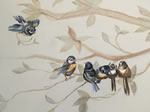 Mural Decorative Painting on Living Room Wall in Huntington Beach CA