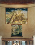 ENTRANCE  Leopard Mural on Canvas