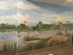 Residential Mural African Theme in Oak Glen CA