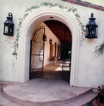 ENTRANCE Hand Painted Vines