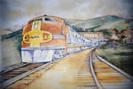 BOY'S BEDROOM  Train Mural