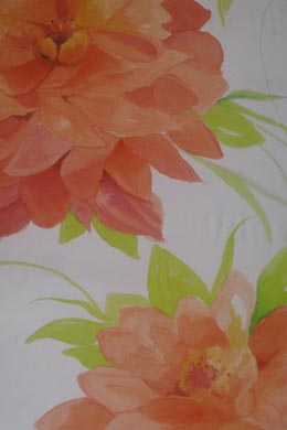 Silk Painting Dahlia