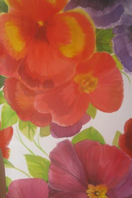 Silk Painting Pansies