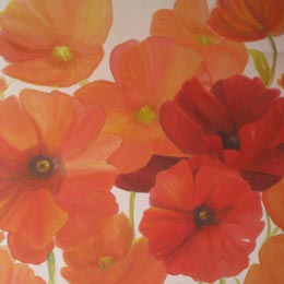 Silk Painting Poppies