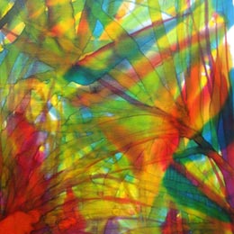 Silk Painting Tropical Hike