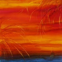 Silk Painting Tropical Sail