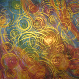 Silk Painting Comet Confusion