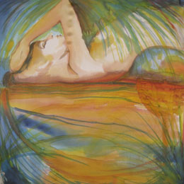 Silk Painting Tequila Sunrise